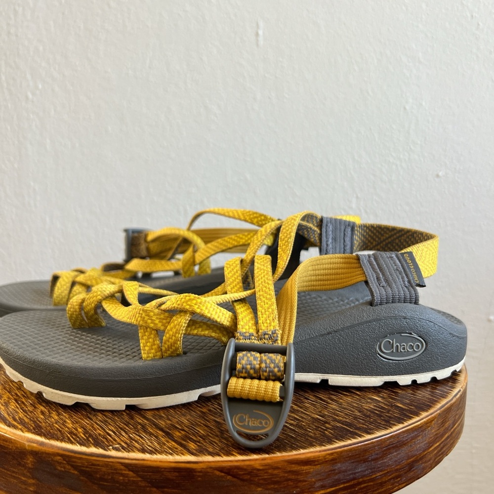 Yellow & Gray Chaco Sandals